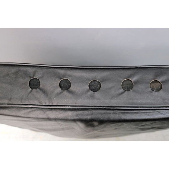 Image 1 of Vintage 3-Sitzer Sofa aus Metall und Leder von George Nelson für Herman Miller, 1960