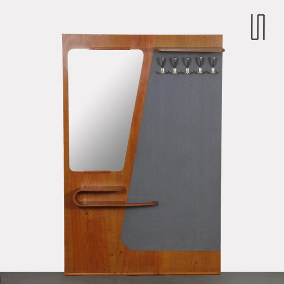 Image 1 of Vintage Dora Kleiderständer aus Holz und Kunststoff für Kovo Drevo Prerov, Tschechoslowakei 1960