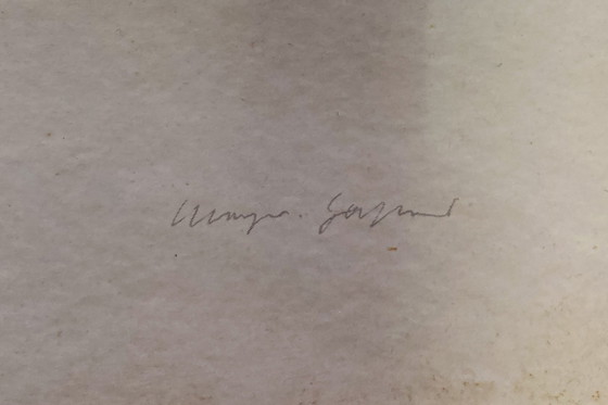 Image 1 of Klaus Meyer-Gasters - Vintage Aquarell Ente - Mit Rahmen