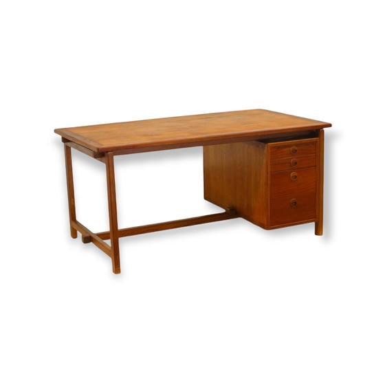 Image 1 of Großer Vintage Chefschreibtisch im dänischen Design aus den 60er Jahren