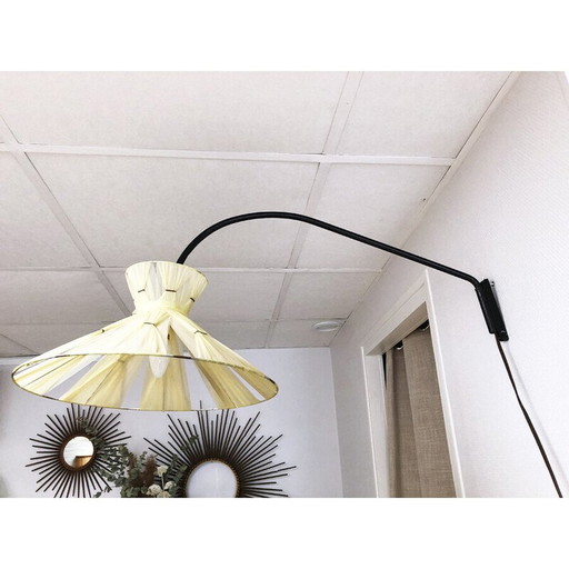 Vintage-Wandleuchte mit Metallhalterung, 1960