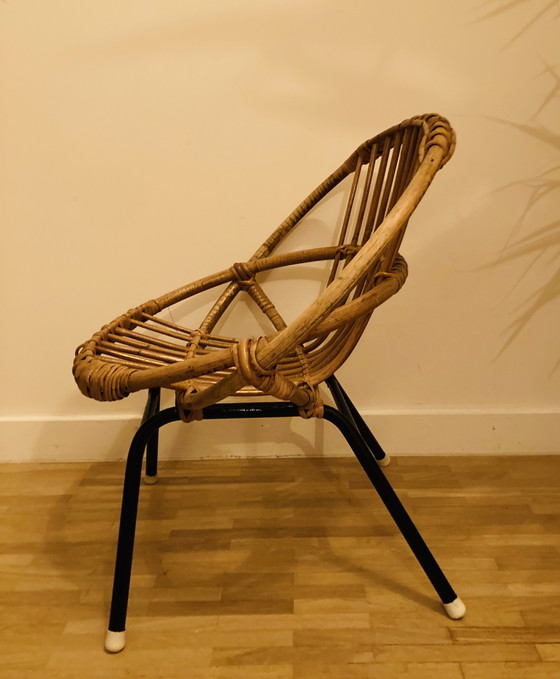 Image 1 of 2x Rattan (Schaukel-)Stühle