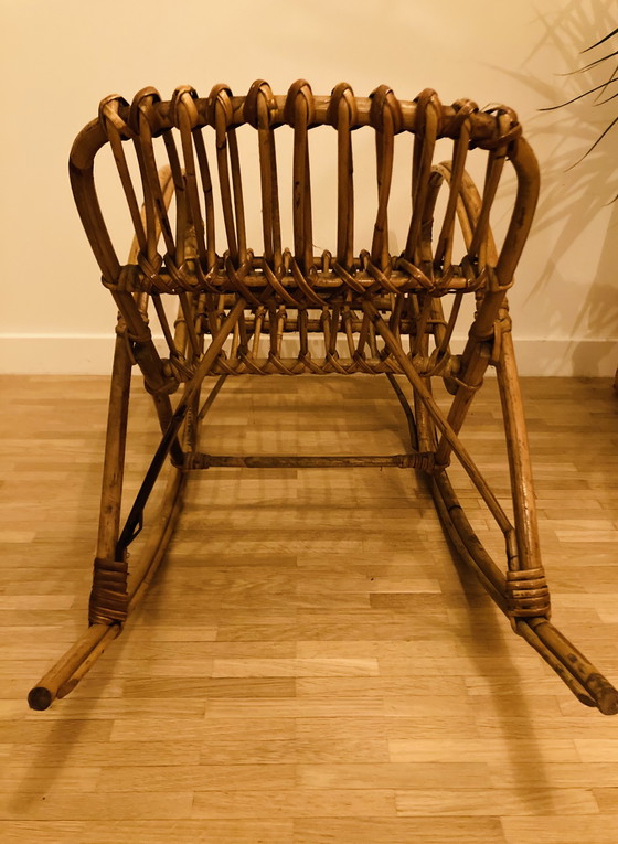 Image 1 of 2x Rattan (Schaukel-)Stühle