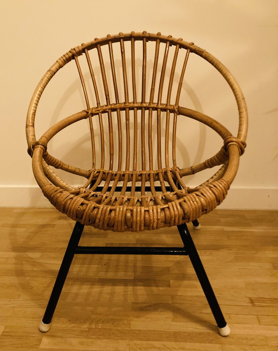 Image 1 of 2x Rattan (Schaukel-)Stühle