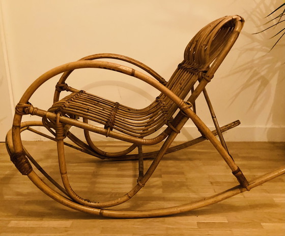 Image 1 of 2x Rattan (Schaukel-)Stühle