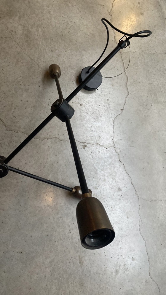 Image 1 of House Doctor Lampe "Molekular" - Schwarzes Metall / Messing