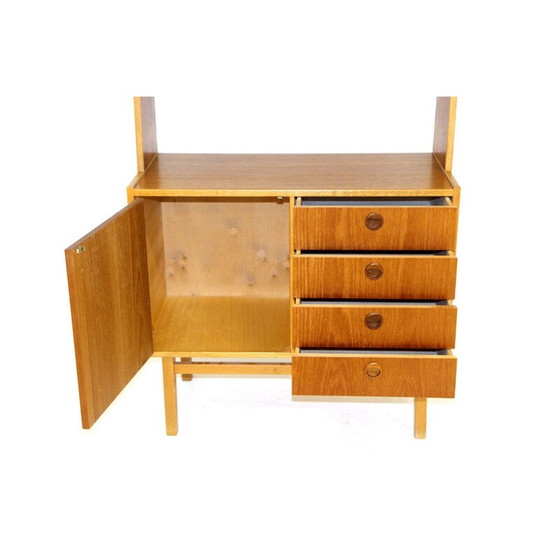 Image 1 of Vintage Bücherregal aus Teakholz und Eiche, Schweden 1960