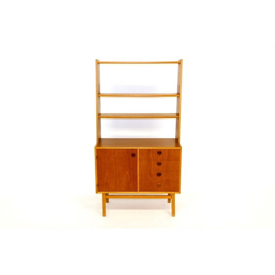 Image 1 of Vintage Bücherregal aus Teakholz und Eiche, Schweden 1960