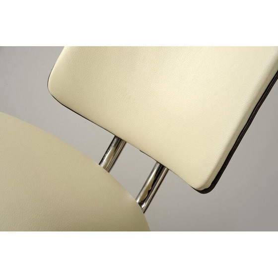 Image 1 of Satz von 4 alten Bauhaus-Ledersesseln für Thonet, Österreich 1920