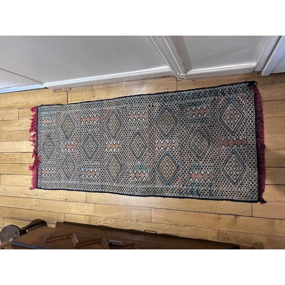 Image 1 of Handgewebter Kilim-Teppich für den Flur, 1970