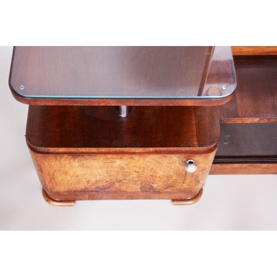 Image 1 of Art-déco-Waschtisch aus braunem Nussbaum, 1920