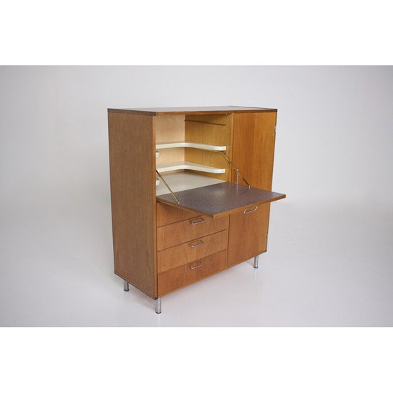 Image 1 of Hochwertiges Sideboard aus Teakholz und gebürstetem Stahl von Cees Braakman für Pastoe, 1960