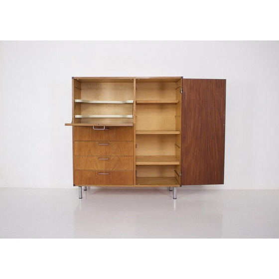 Image 1 of Hochwertiges Sideboard aus Teakholz und gebürstetem Stahl von Cees Braakman für Pastoe, 1960