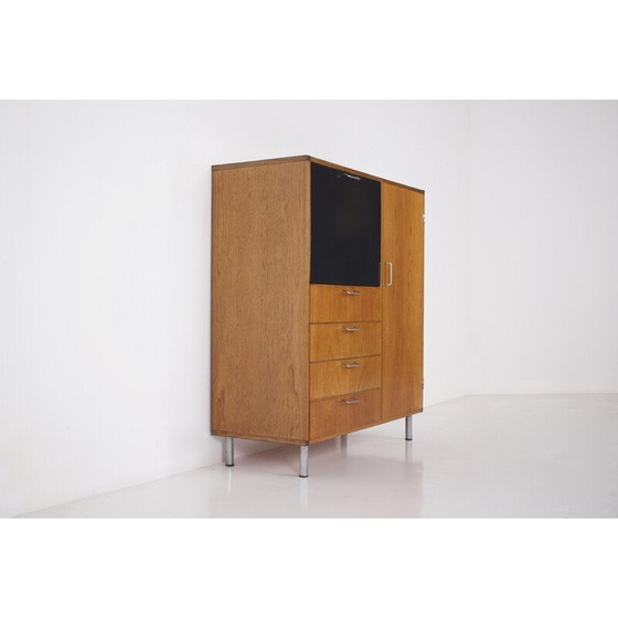 Image 1 of Hochwertiges Sideboard aus Teakholz und gebürstetem Stahl von Cees Braakman für Pastoe, 1960