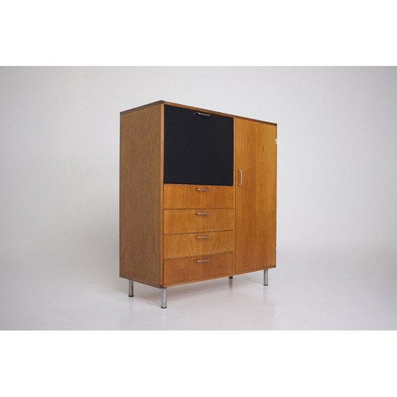 Image 1 of Hochwertiges Sideboard aus Teakholz und gebürstetem Stahl von Cees Braakman für Pastoe, 1960