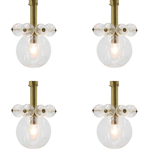 Satz von 4 Vintage-Kronleuchtern von Kamenicky Senov, 1970