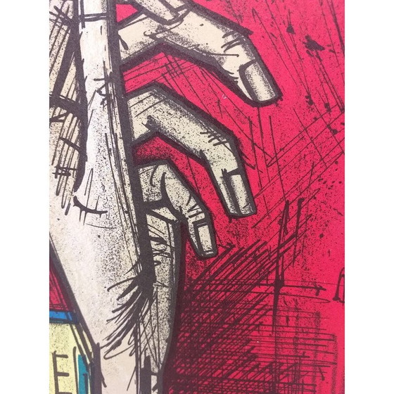 Image 1 of Alte Lithographie "La carte Taride" von Bernard Buffet für Mourlot, 1967