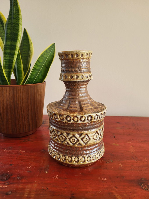 Vintage Keramik Vase Fat Lava, Spara, Modell 558-25 Deutschland, 1970er Jahre