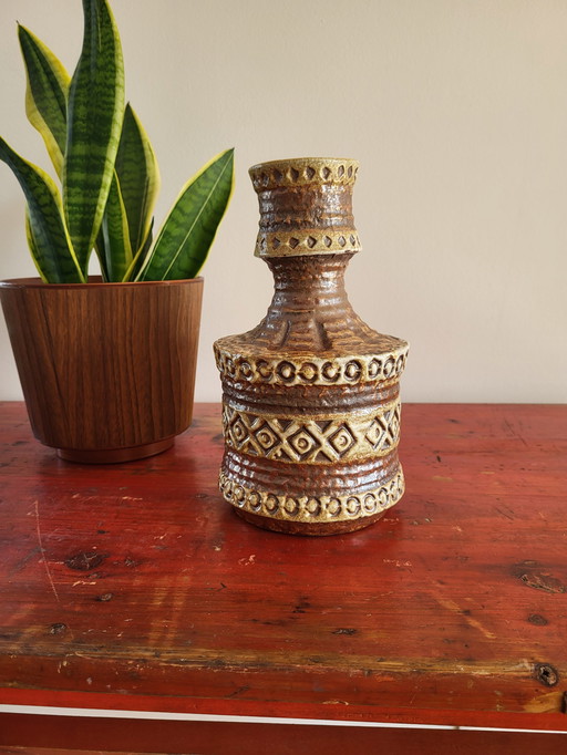 Vintage Keramik Vase Fat Lava, Spara, Modell 558-25 Deutschland, 1970er Jahre