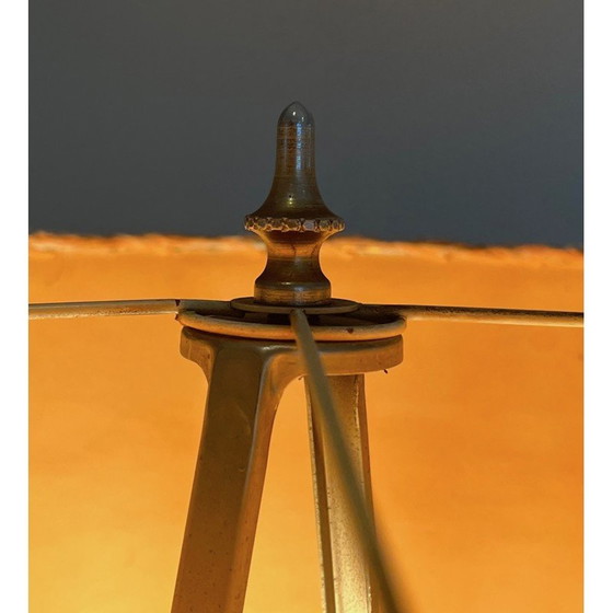 Image 1 of Vintage-Lampe aus blauem geblasenem Glas, 1970