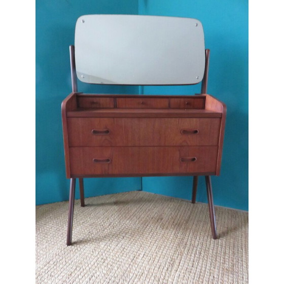 Image 1 of Alter Frisiertisch aus Teakholz, Dänemark, 1960
