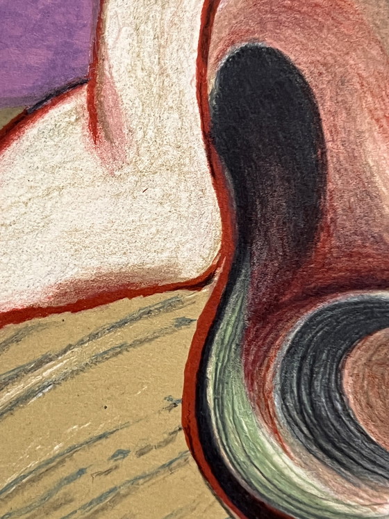 Image 1 of Francis Bacon, Lithographisches Plakat, Jahr 1966, Paris Art, Galerie Maeght. Personnage Couche