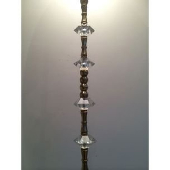 Image 1 of Klassische französische Stehlampe aus Messing und Glas, 1960