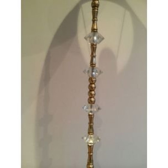 Image 1 of Klassische französische Stehlampe aus Messing und Glas, 1960