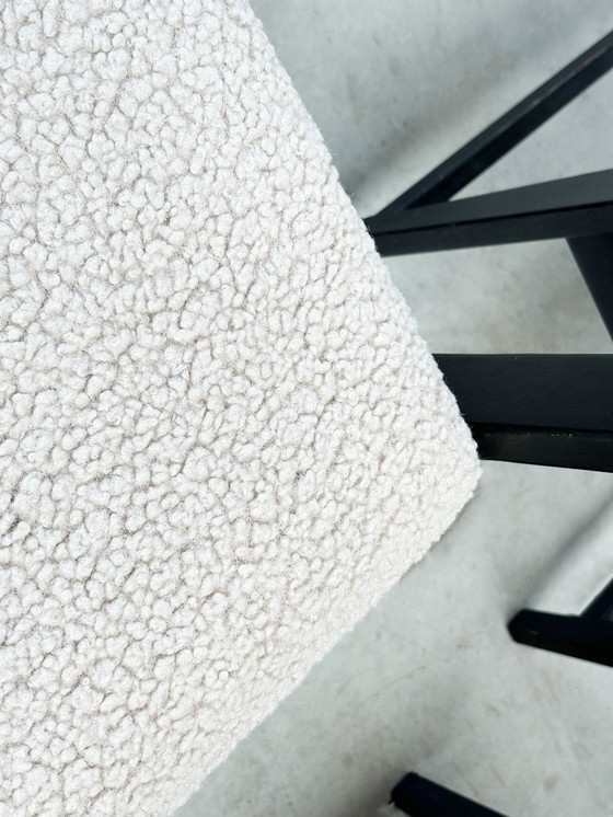 Image 1 of Satz von sechs brutalistischen belgischen Esszimmerstühlen