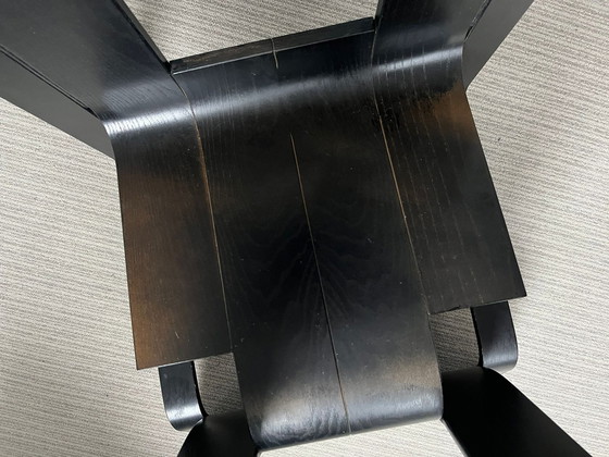 Image 1 of Stripchair Esszimmerstuhl Von Gijs Bakker Für Castelijn, Schwarz, 1970S