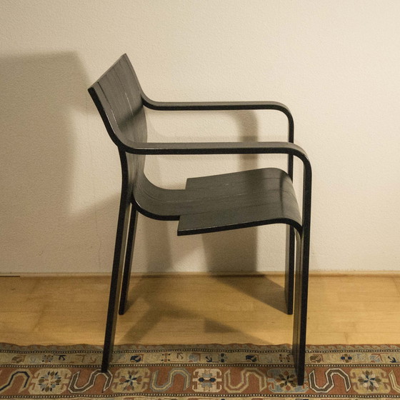 Image 1 of Stripchair Esszimmerstuhl Von Gijs Bakker Für Castelijn, Schwarz, 1970S