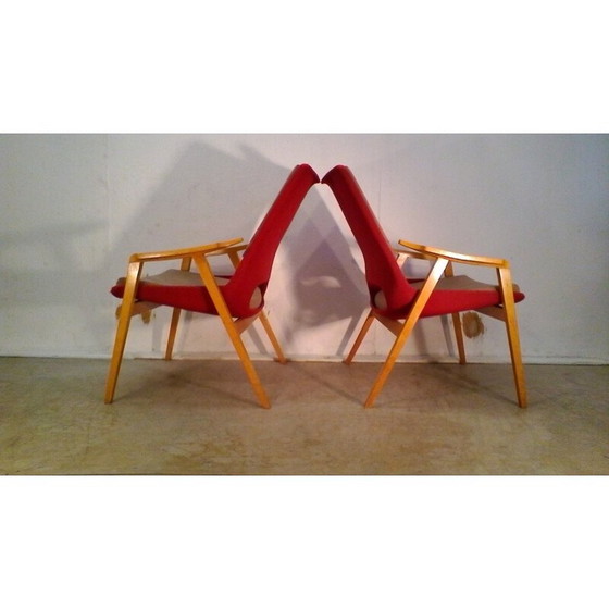Image 1 of Satz von 2 vintage Lounge Sesseln von Miroslav Navratil - 1960er Jahre