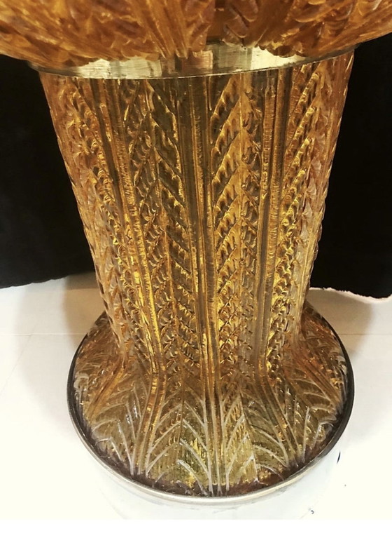 Image 1 of Brunnen Muranoglas Gold Orange mit Beleuchtung und Wasser Einzigartig , Italien 1970