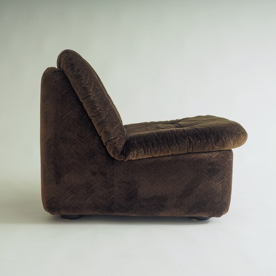 Image 1 of 70S Samt 1 Sitz Sofa