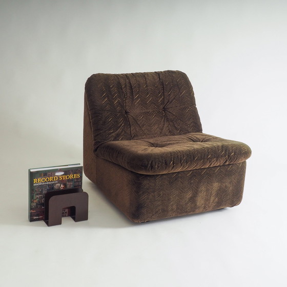 Image 1 of 70S Samt 1 Sitz Sofa