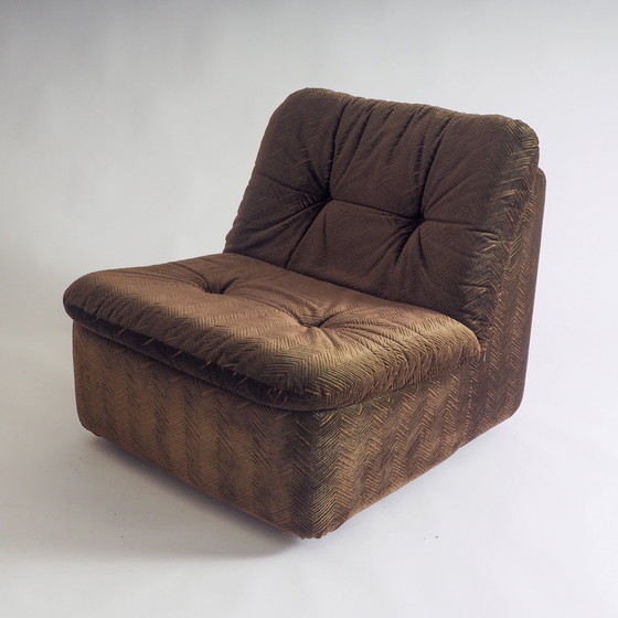 Image 1 of 70S Samt 1 Sitz Sofa