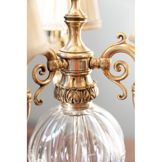 Image 1 of Delta Quattro 5-Licht Tischleuchte aus Kristall im Vintage-Stil