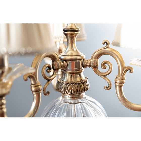 Image 1 of Delta Quattro 5-Licht Tischleuchte aus Kristall im Vintage-Stil