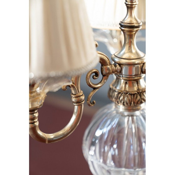 Image 1 of Delta Quattro 5-Licht Tischleuchte aus Kristall im Vintage-Stil