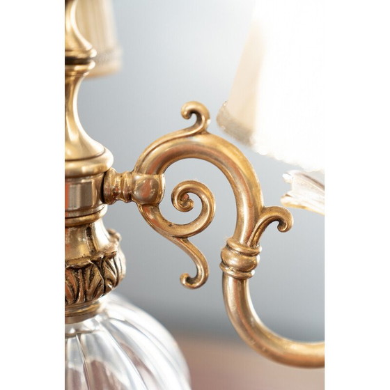 Image 1 of Delta Quattro 5-Licht Tischleuchte aus Kristall im Vintage-Stil