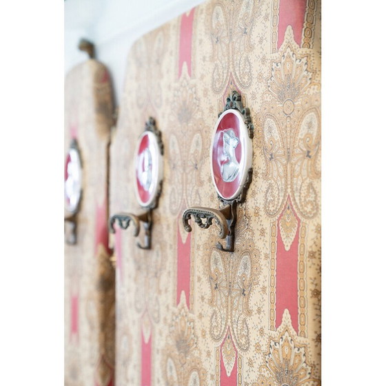 Image 1 of Paar Messingstühle mit Kleiderbügel von Paolo Buffa für Pozzi und Verga, Italien 1950