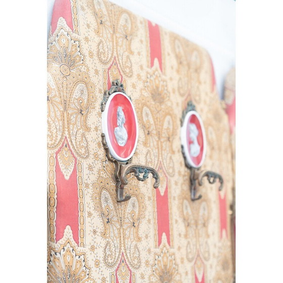 Image 1 of Paar Messingstühle mit Kleiderbügel von Paolo Buffa für Pozzi und Verga, Italien 1950