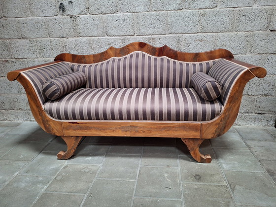 Image 1 of Holländisches Biedermeiersofa aus Mahagoni