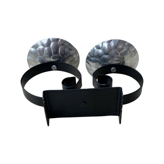 Image 1 of Vintage Aluminium-Kerzenhalter, Belgien 1960