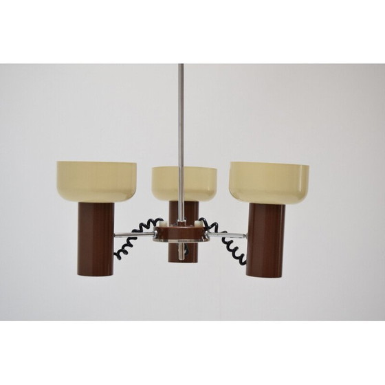 Image 1 of Verstellbarer Vintage-Kronleuchter aus lackiertem Metall von Napako, Tschechoslowakei 1970
