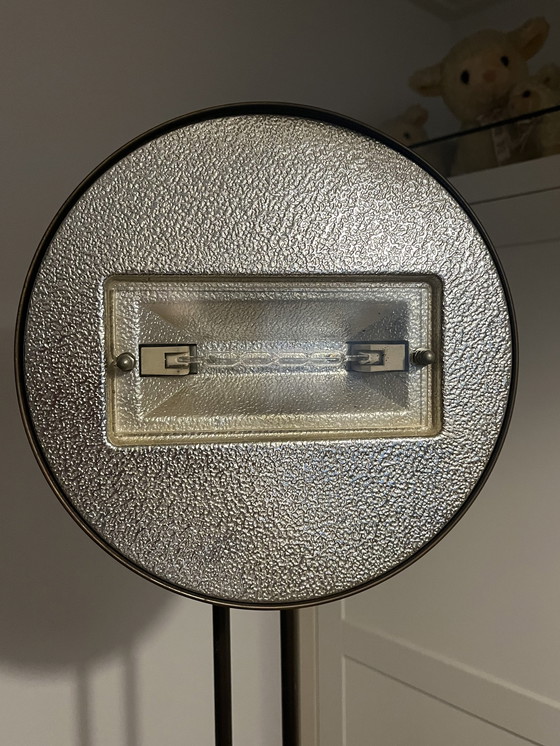 Image 1 of Vintage Danish Eiche/Bronze Stehlampe