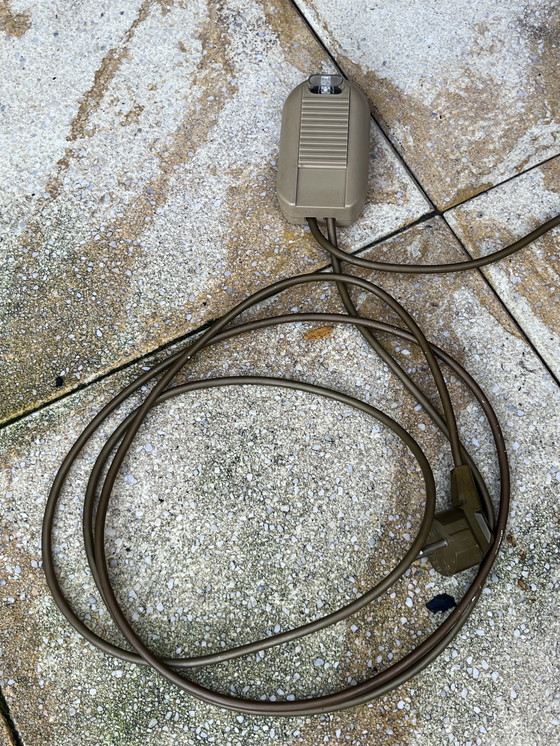 Image 1 of Vintage Danish Eiche/Bronze Stehlampe