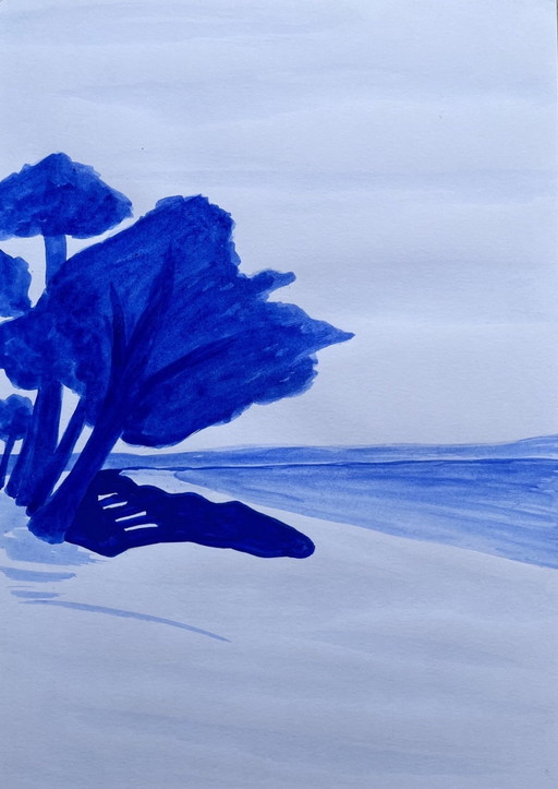 Tinte Auf gerahmtem Papier. A4