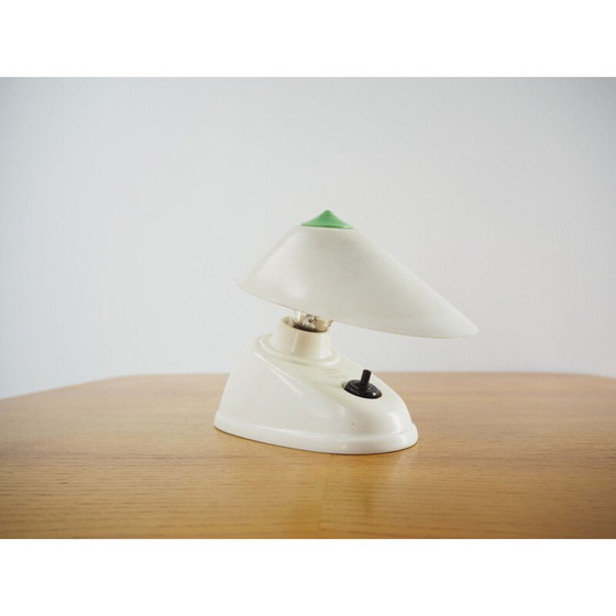 Image 1 of Wandlampe aus weißem Bakelit, 1960