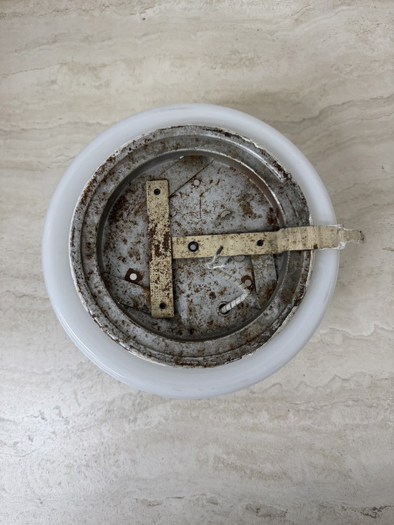 Image 1 of Gispen Deckenleuchte Holländisches Design Glas, 1930'S